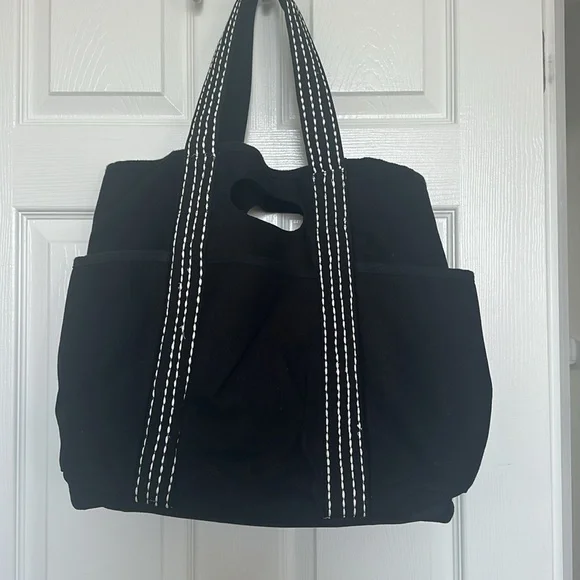 Freepeople Caravan Tote Black and White - Picture 4 of 12